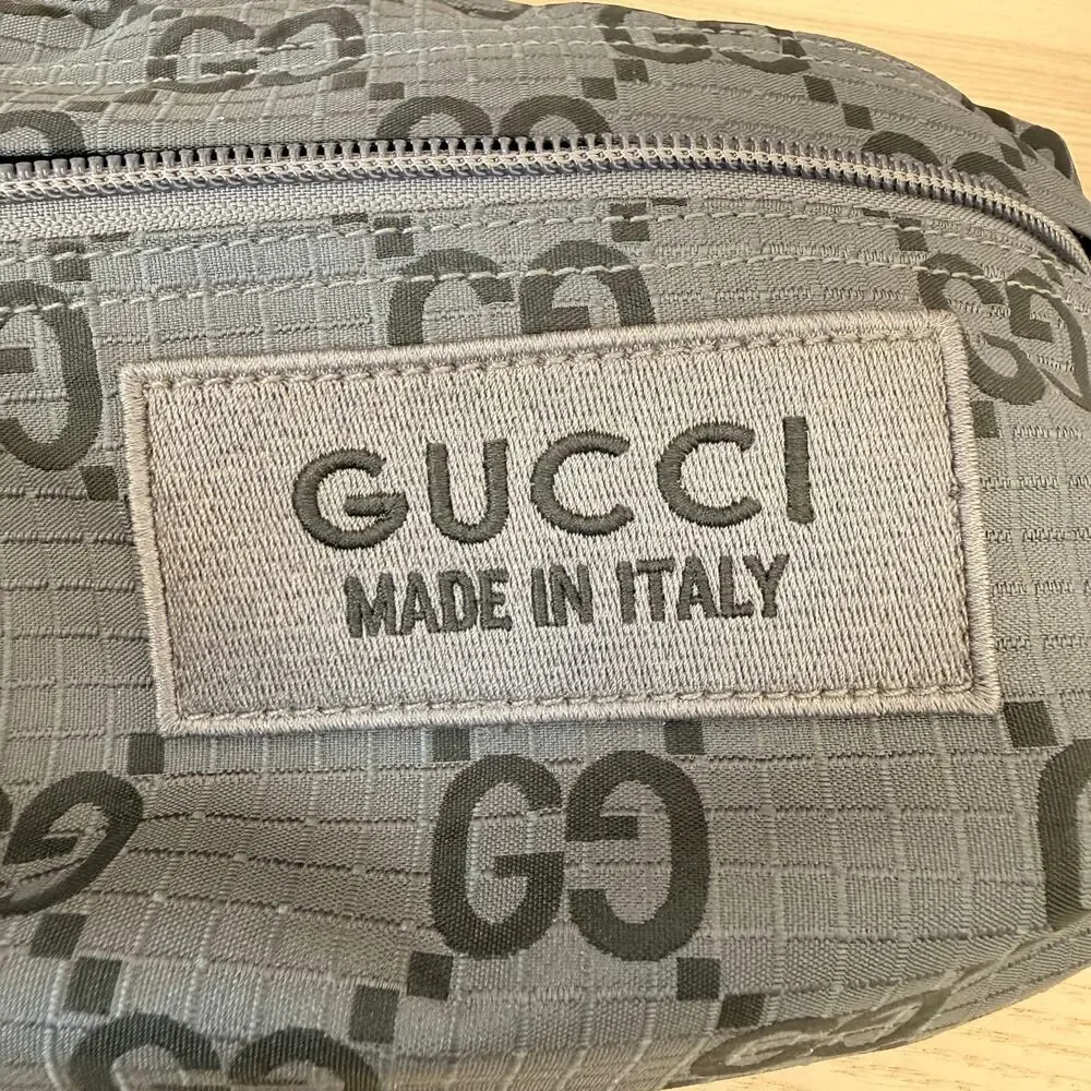 Gucci GG Nylon Ripstop Belt Bag Grey - Picture 9 of 12